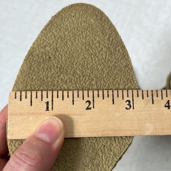 Colin Stuart neutral crochet ankle strap Espadrilles wedges size 7.5 - Picture 13 of 15